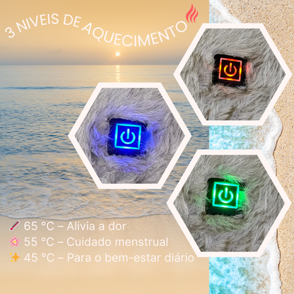 Cinto Térmico Portátil – Alívio de Cólicas e Dores