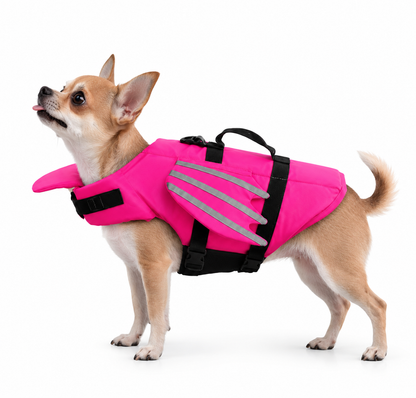 Schwimmweste für Hunde mit Kinnstütze