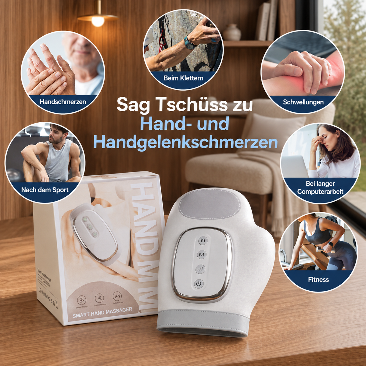 Massagehandschuh – Wärme & Kompression