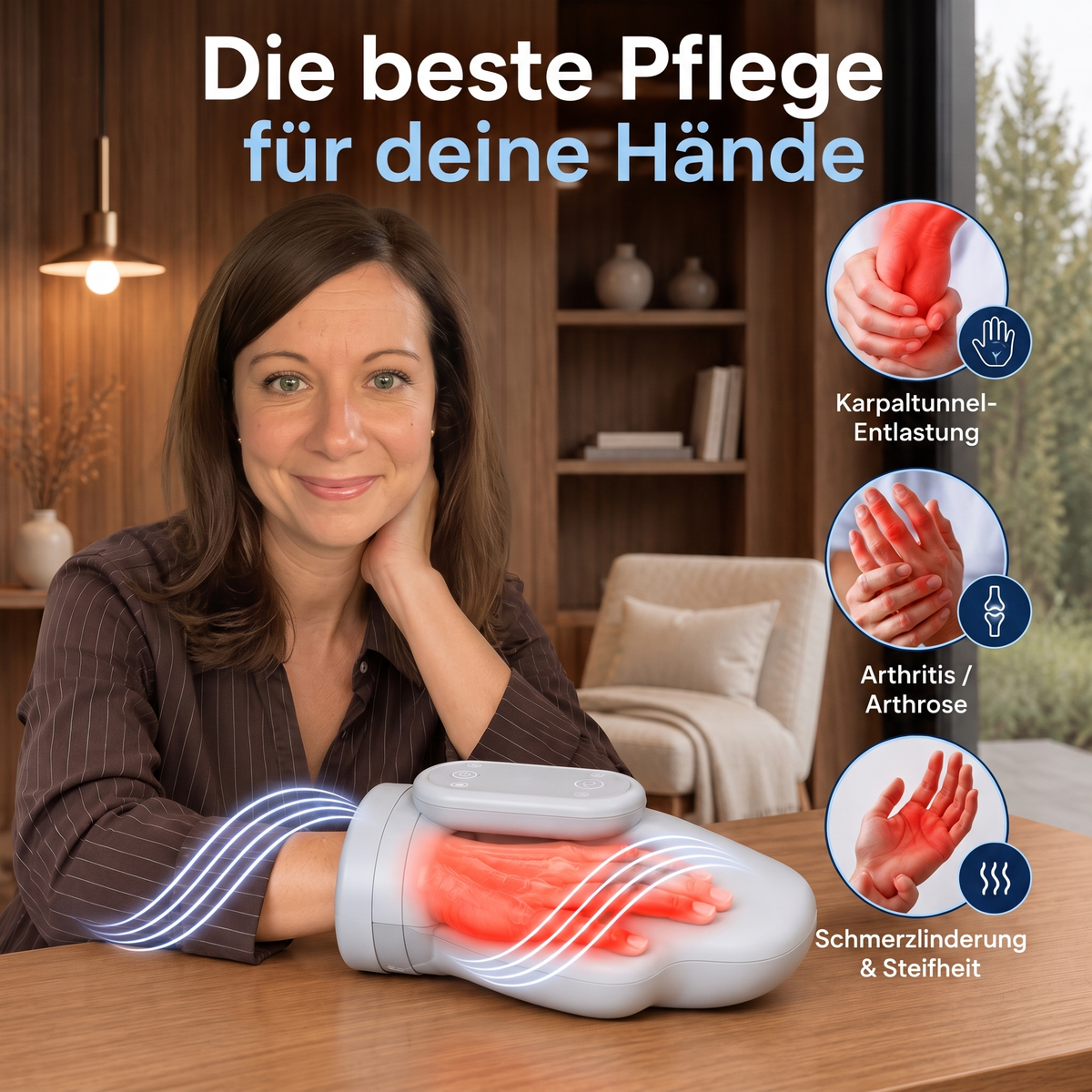 Massagehandschuh – Wärme & Kompression